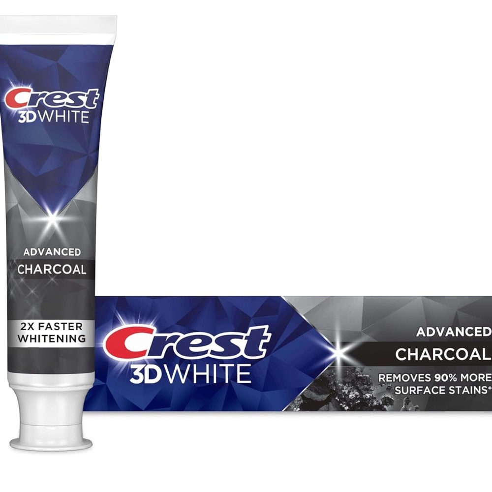 Pack of 2 Crest 3D White Advanced Charcoal Toothpaste